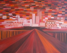 Arrival in Las Vegas, 80x100 cm, 2013