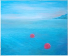sich treiben lassen - zusammen im Meer, 50 x 60 cm, 2011 