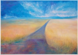 Weg durchs Feld, 50x70 cm 